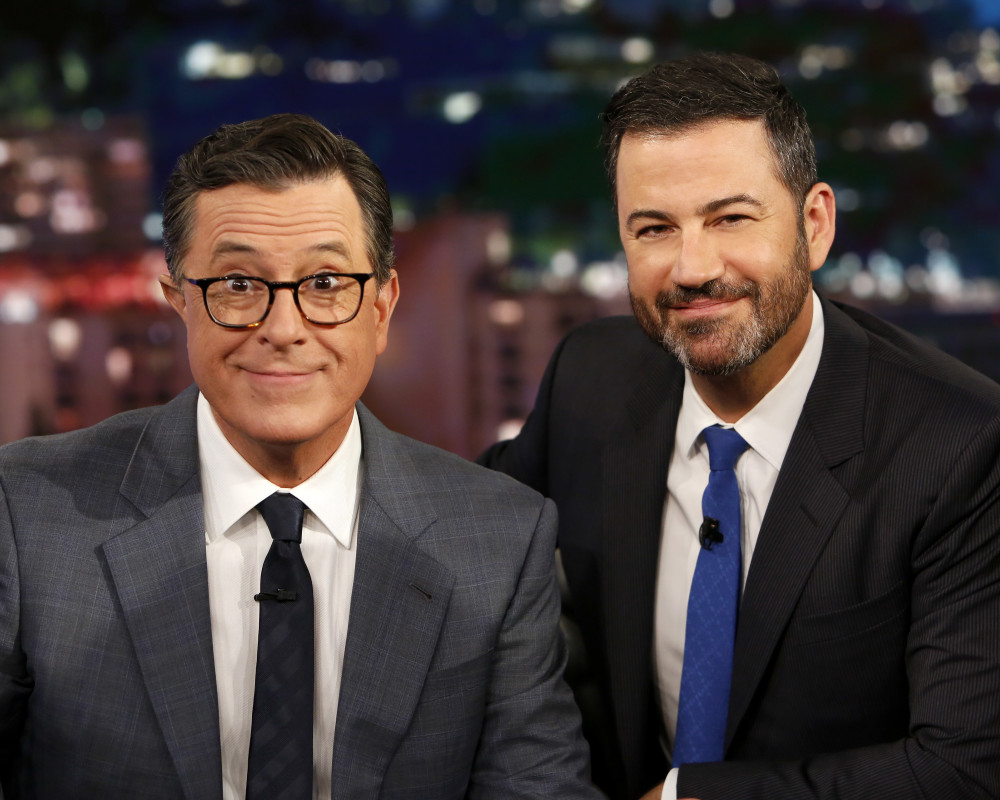Jimmy Kimmel Backs Stephen Colbert for Emmy After CBS Cancels 'The Late Show '