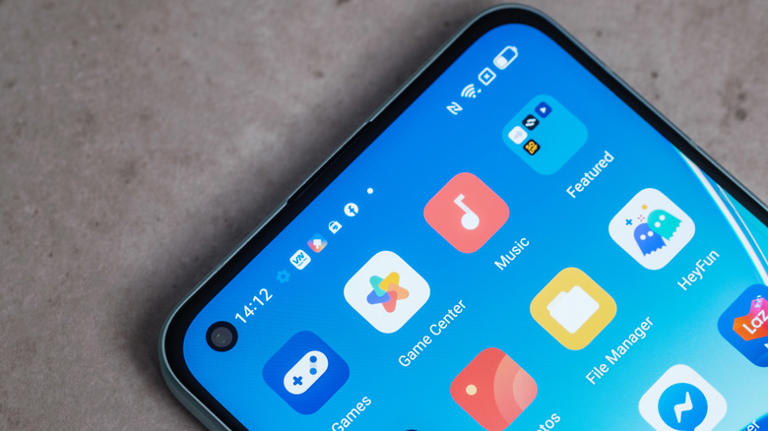 App drawer on an Android smartphone