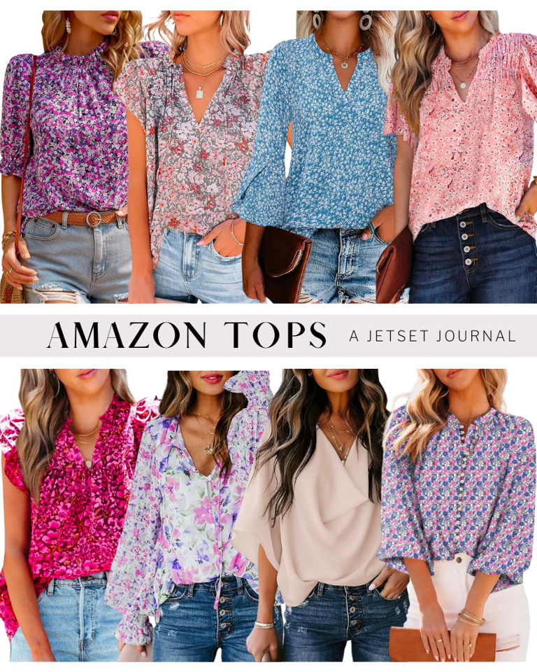 Easily Style These Tops in Pretty Colors and Florals Easily Style These Tops in Pretty Colors and Florals
