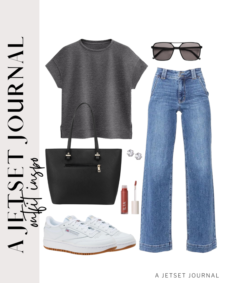 Five new outfits with simple T-shirt and jeans