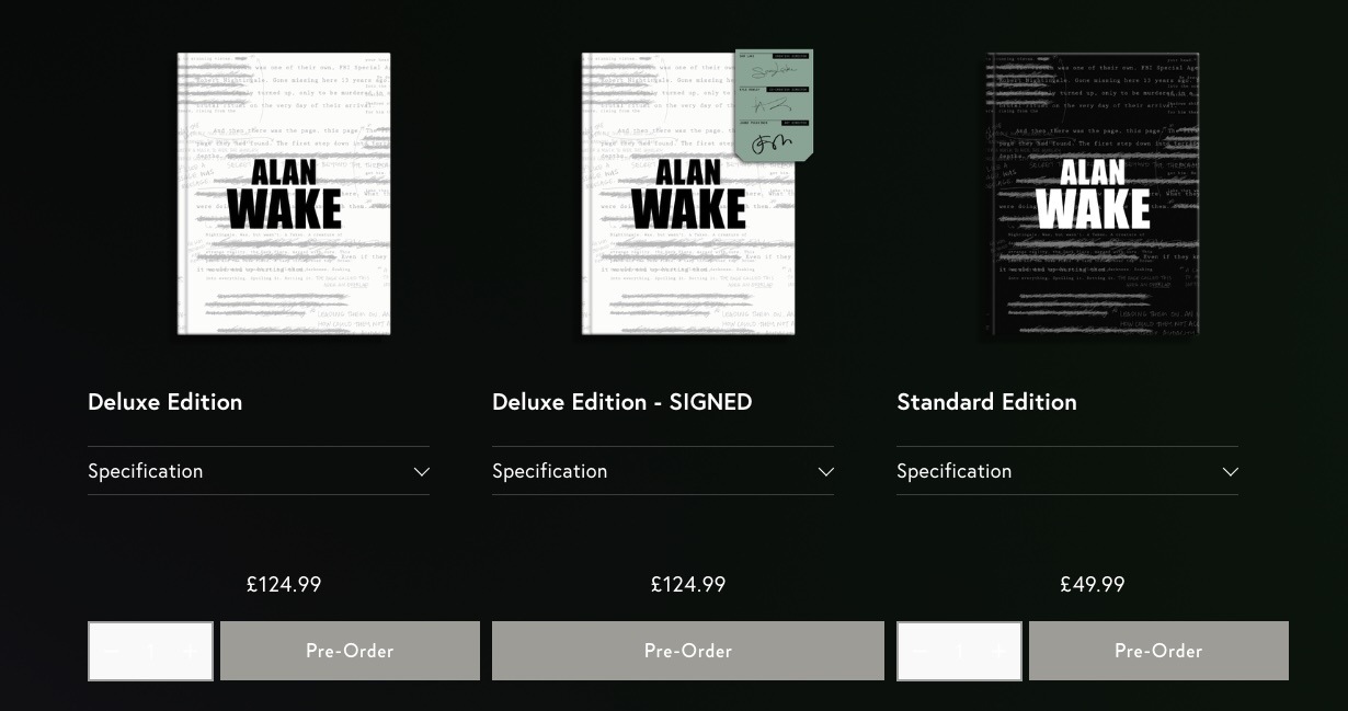 Lost in Cult announces Alan Wake Design Works book