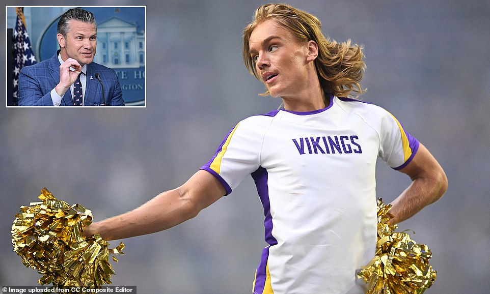 Fox News host calls on Hegseth to weigh in on NFL's male cheerleaders
