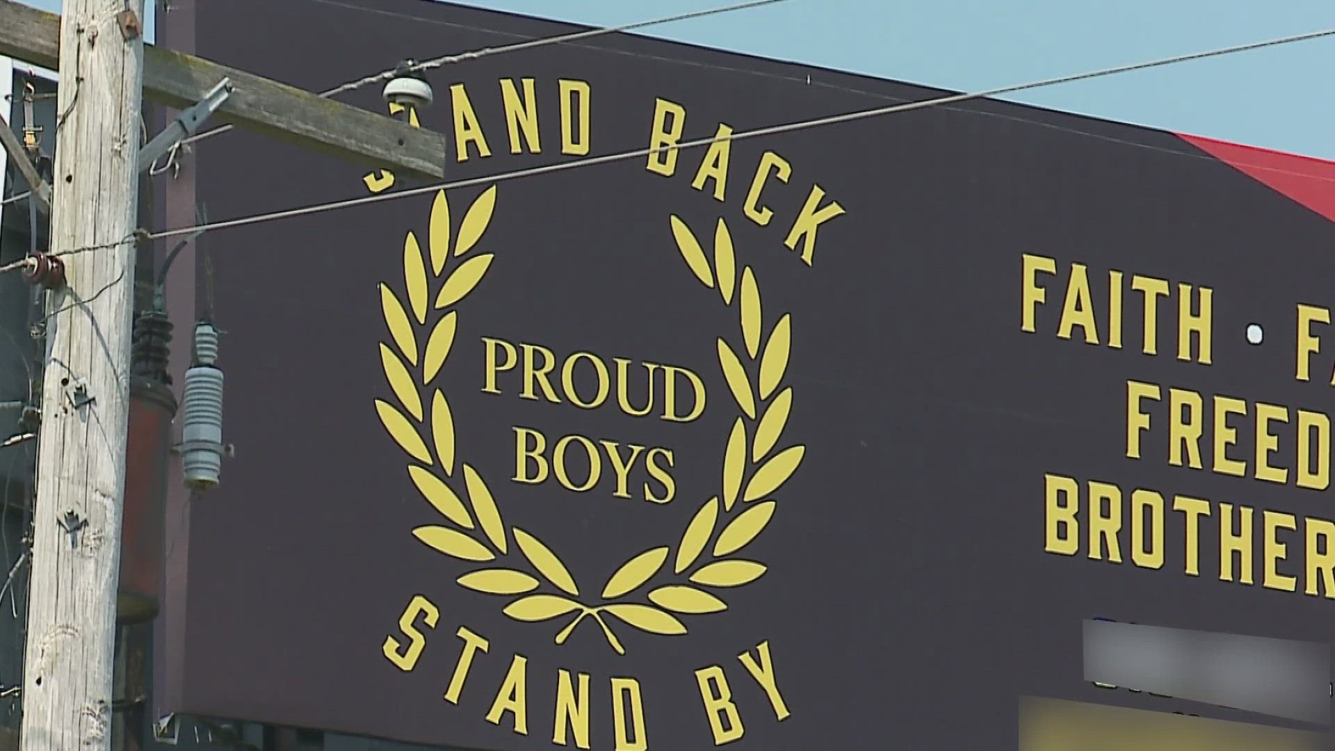 Proud Boys billboard near Illinois school drawing fire