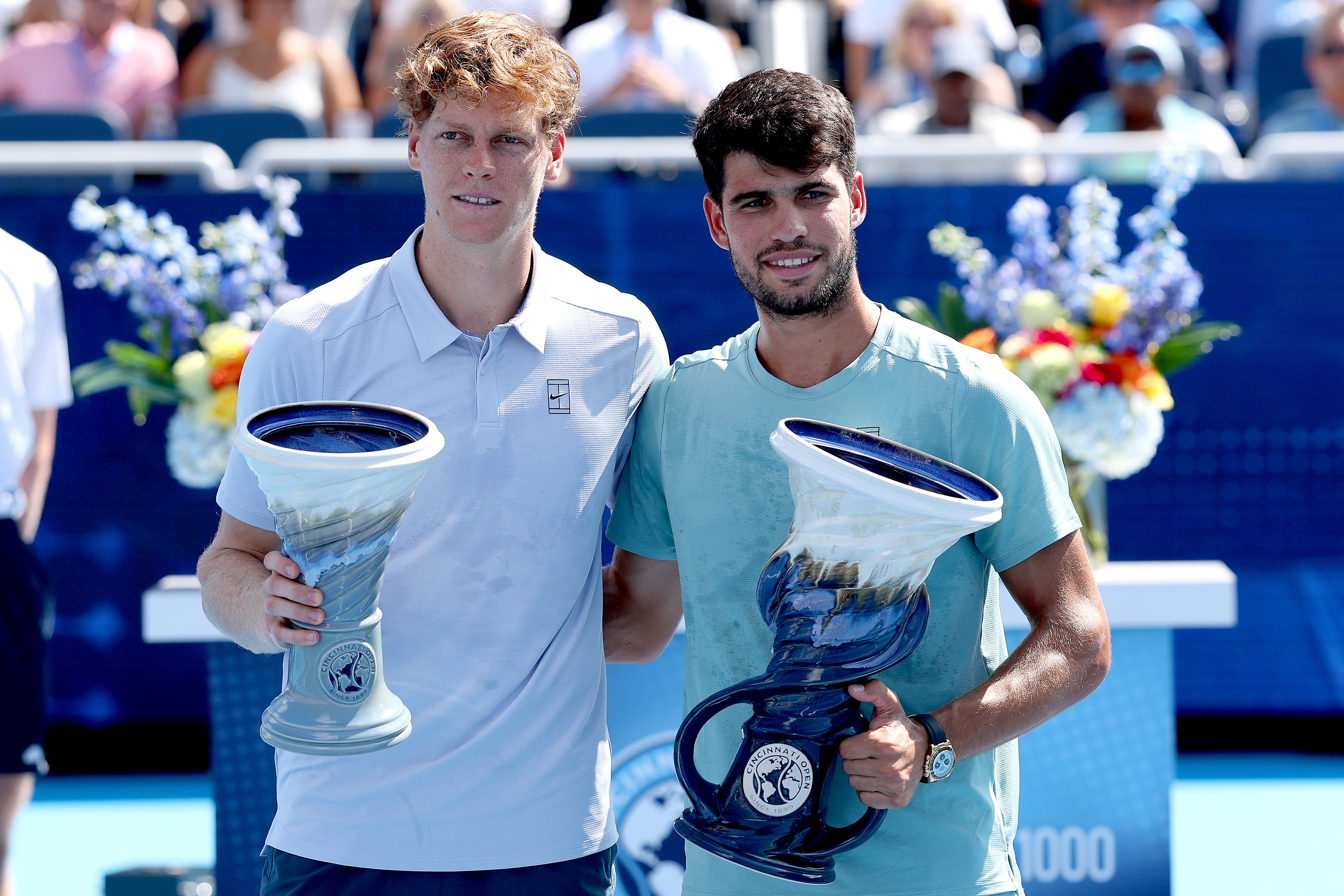 Jannik Sinner retires after just five games as Carlos Alcaraz wins