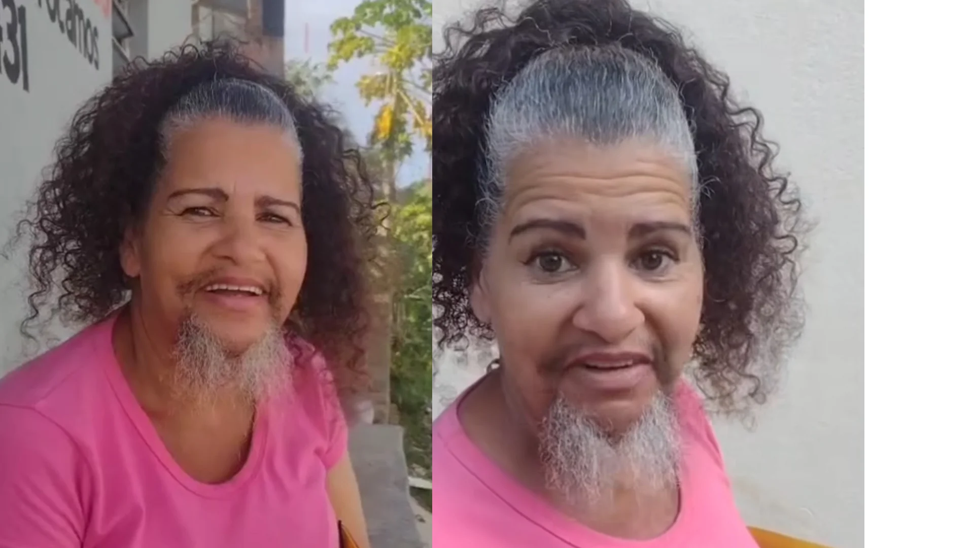 Mulher decide não raspar mais a barba e diz não se importar com críticas - Foto: Reprodução 