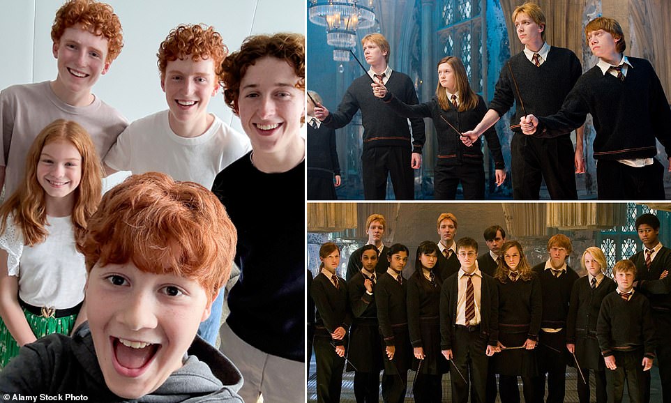 Harry Potter TV show shares first look at all the Weasley siblings