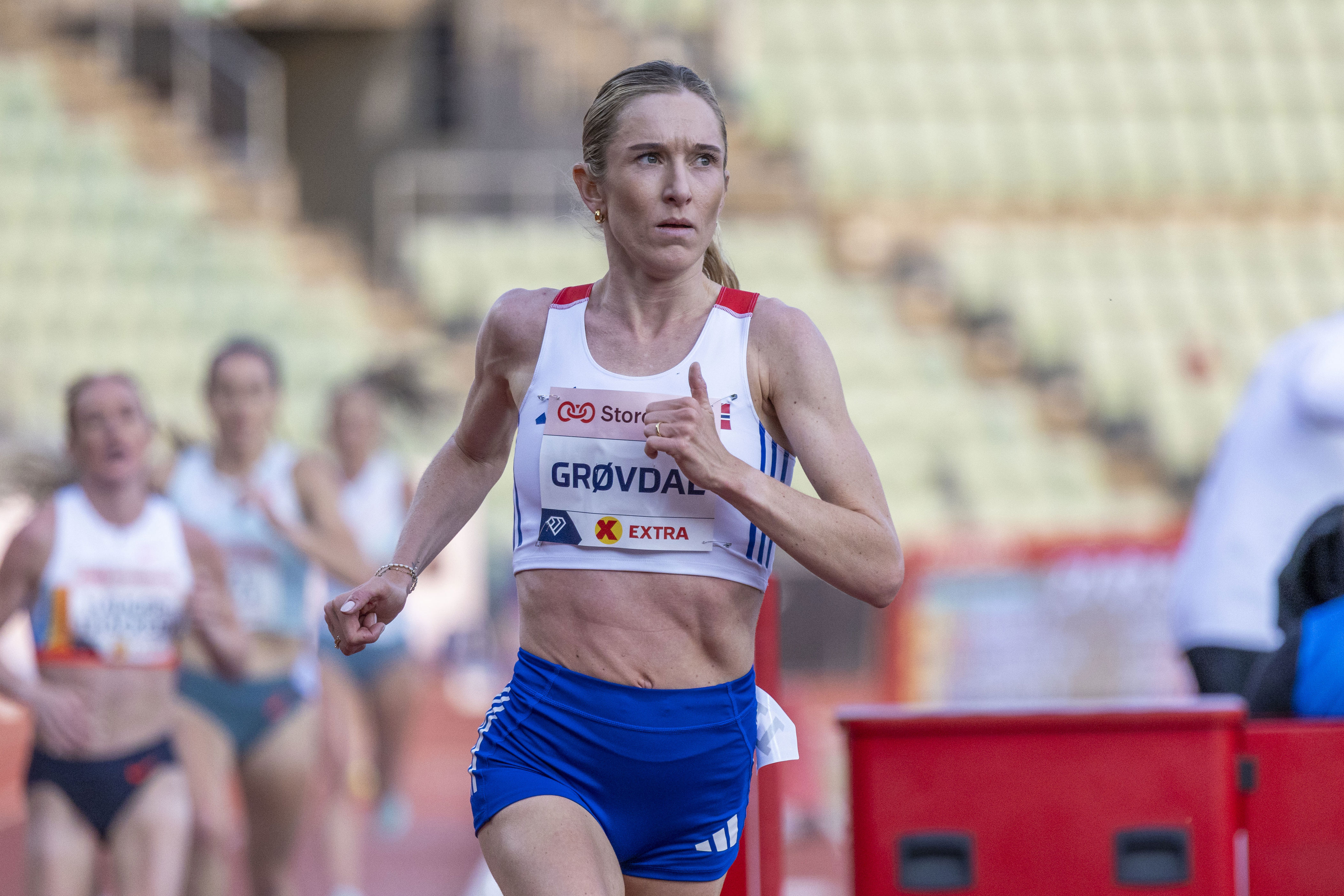 Karoline Bjerkeli Grøvdal er gravid. Foto: Tor Erik Schrøder / NTB