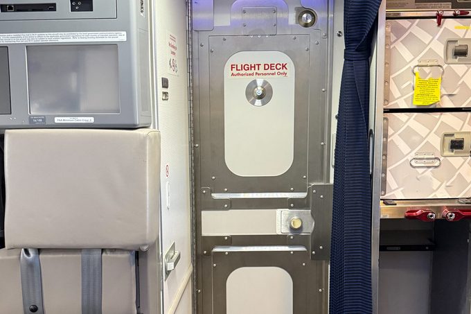 Steel Flight Deck Door On Aircraft
