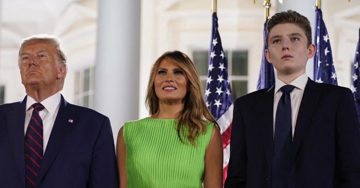 Donald Trump Admits His Wife Melania 'Loves' Their Son Barron, 19(01)