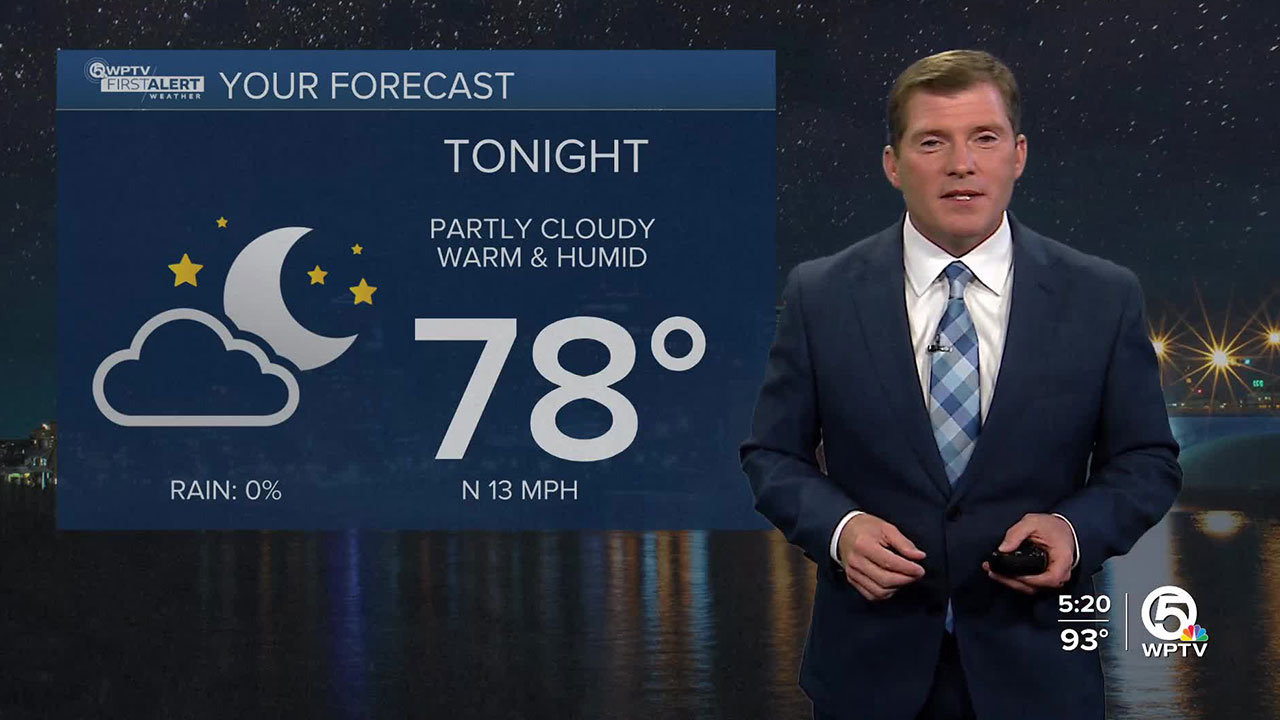 Wptv First Alert Weather Forecast For Evening Of Tuesday Aug 19 2025