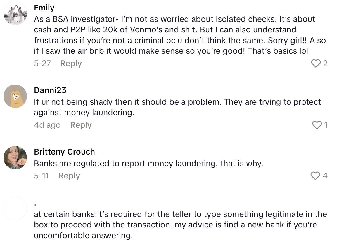 Screenshot 2025 07 06 at 8.48.31 AM A Customer Said Her Bank Keeps Asking Her Where Her Money is Coming From.  Why do you have three different checks for the same amount?
