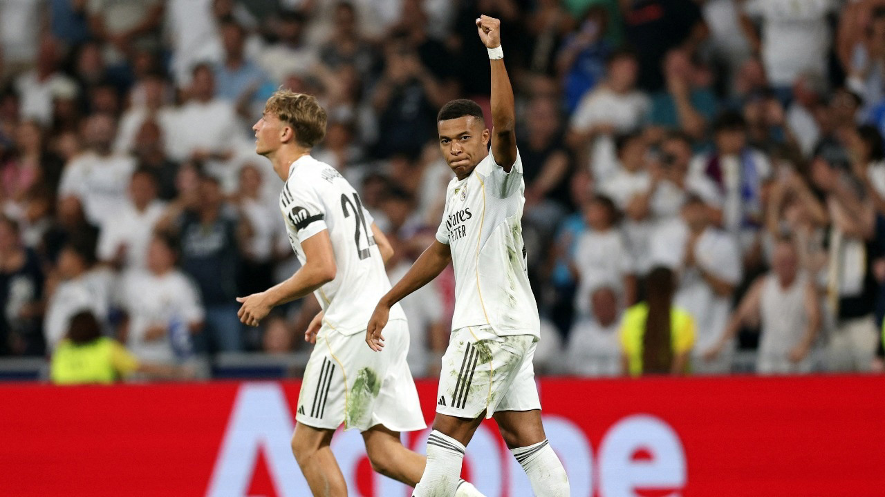 Real Madrid off to underwhelming start as Mbappe penalty earns 1 0 win Real Madrid off to underwhelming start as Mbappe penalty earns 1 0 win