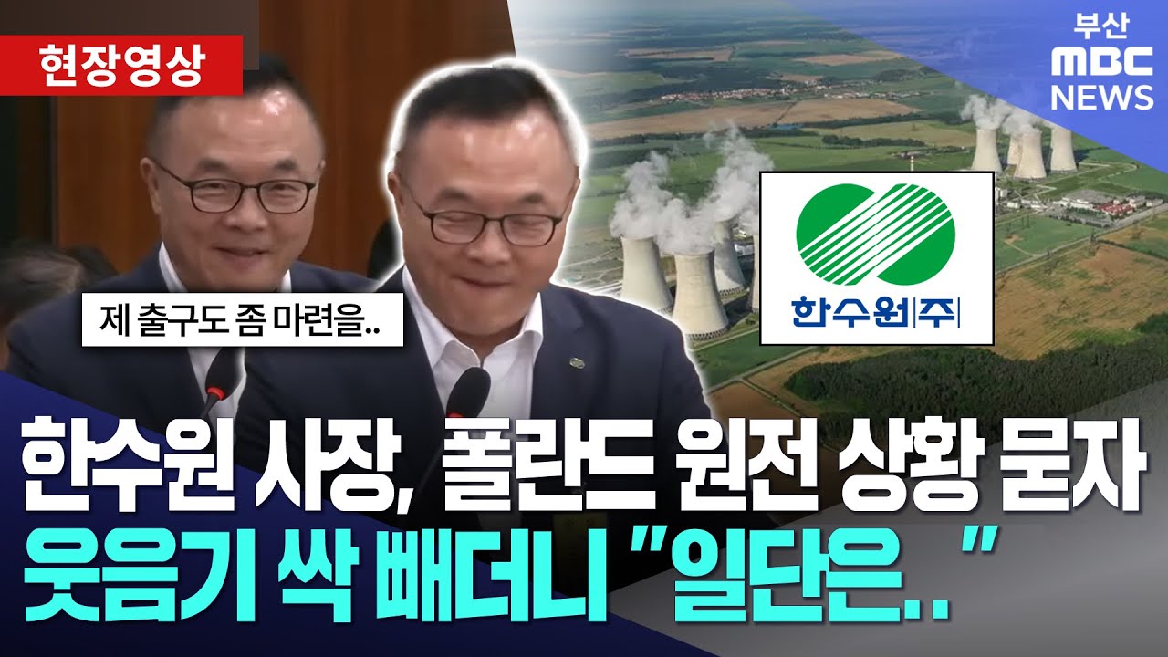 폴란드 원전 수출 상황 묻자.. 한수원 사장, 웃음기 싹 빼더니 내놓은 대답 | 현장영상 | Watch