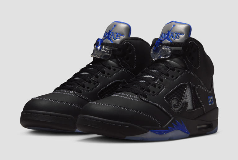 Air Jordan 5 ブラック/ブルー Where to Buy the 'Racer Blue' Awake NY x Air Jordan 5 Collab