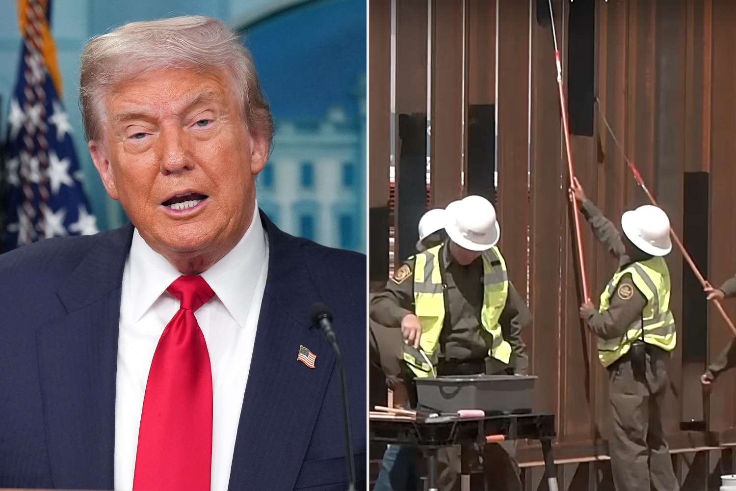 Trump Orders for Whole Mexico Border Wall to Be Painted Black so It