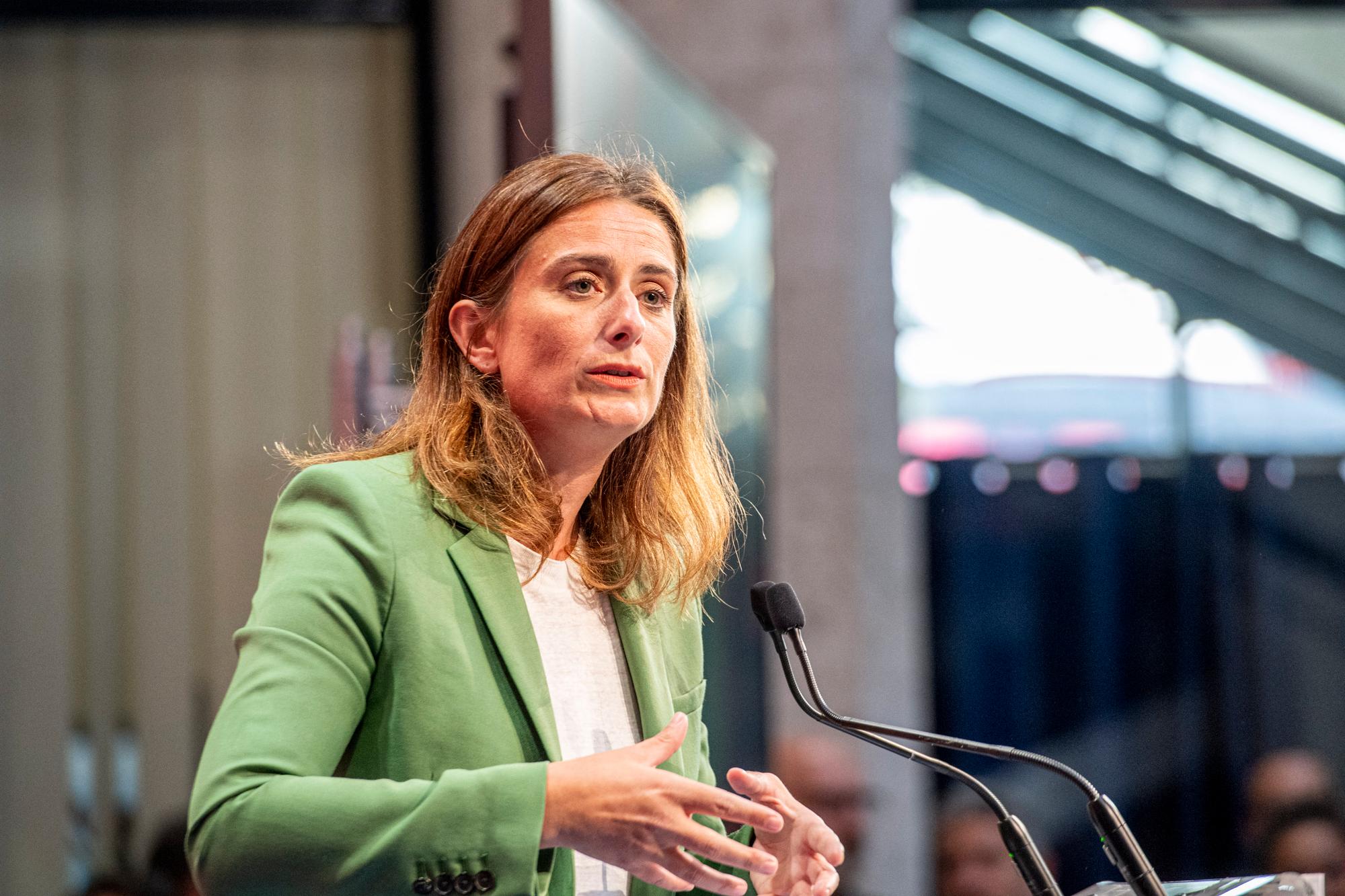 Marine Tondelier est à Strasbourg jusqu’au 23 août pour les universités d’été des Écologistes.