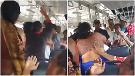 'Hair Pulled, Slaps Fly': Fight Erupts Between Women Passengers Inside