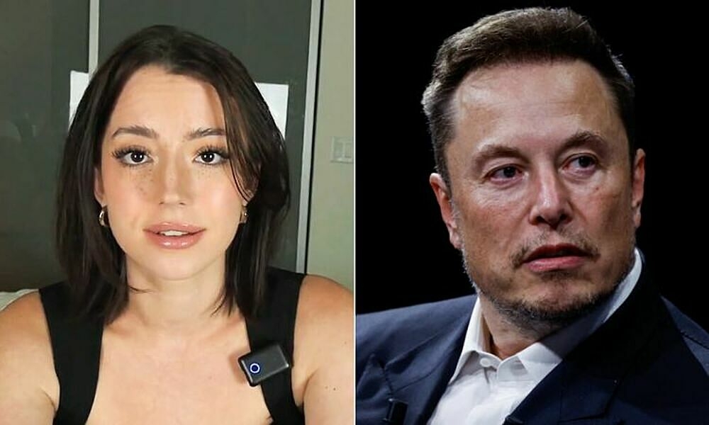 Chân dung tác giả Mỹ Ashley St. Clair và tỷ phú Elon Musk, 54 tuổi. Ảnh: X/ Reuters