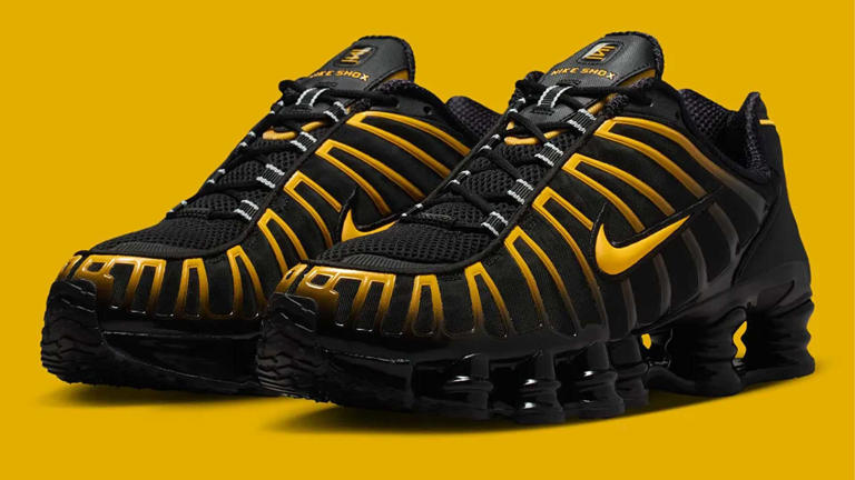 靴 Nike shox tl black yellow Nike Shox TL 