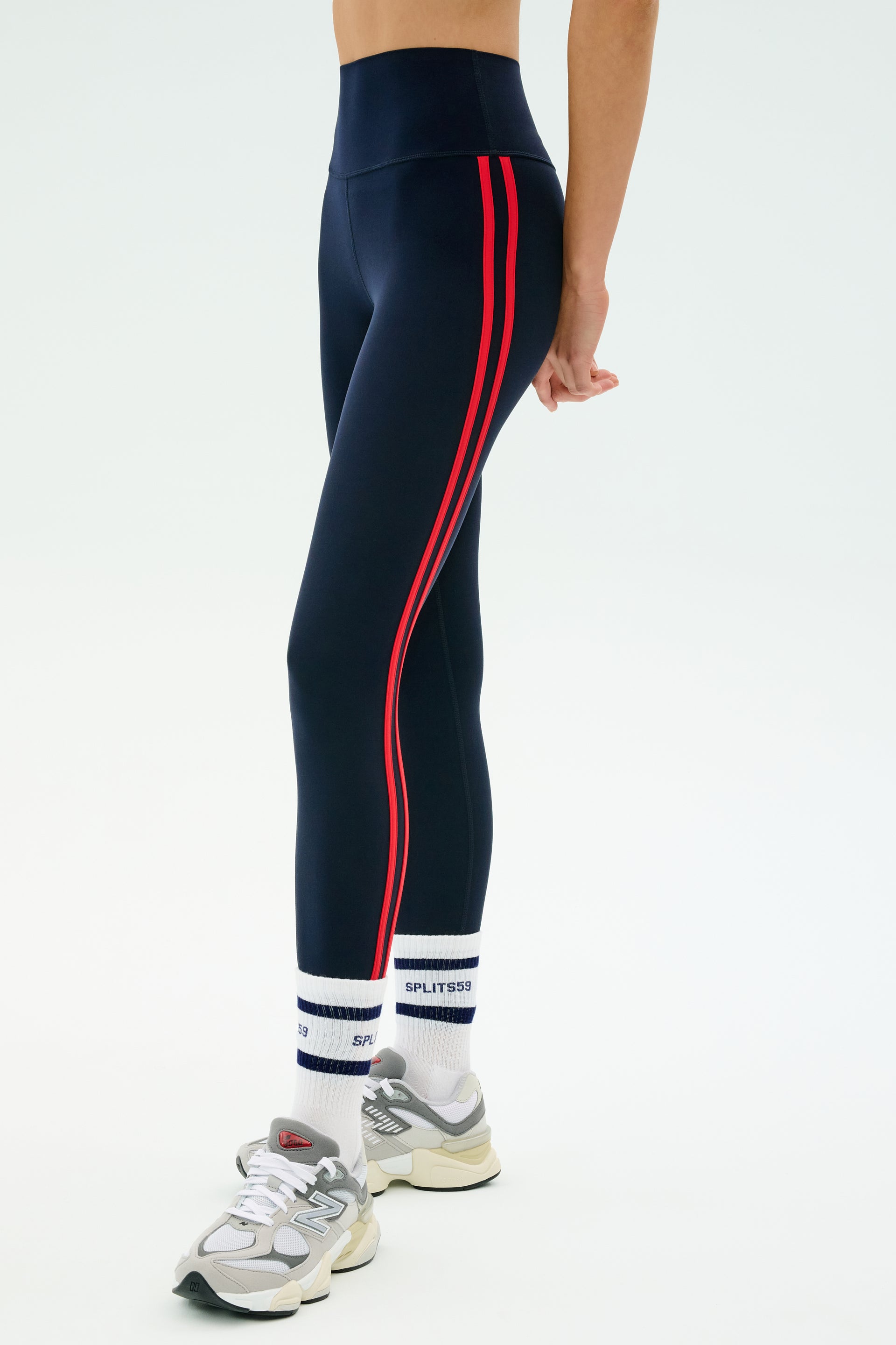 Ella High Waist Airweight 7/8 - Indigo/pirate Red - Indigo/pirate Red / Xs