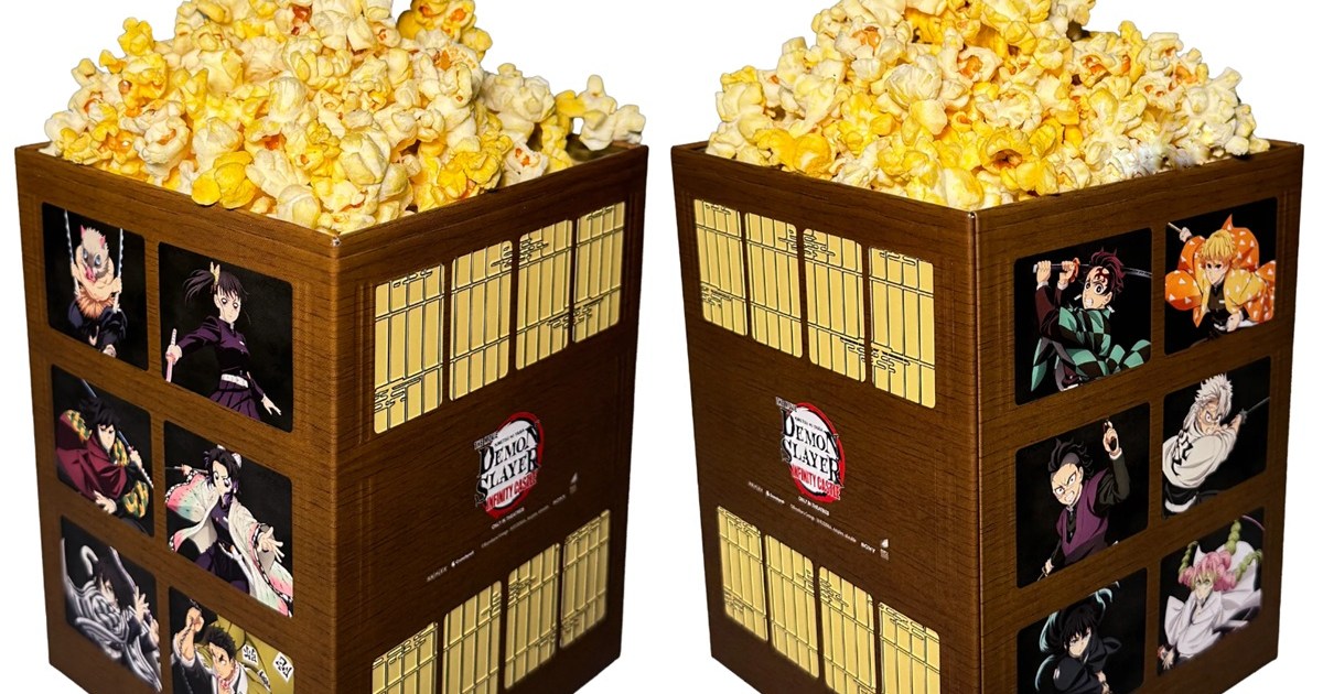 New Demon Slayer Infinity Castle Popcorn Bucket Tin Price Revealed
