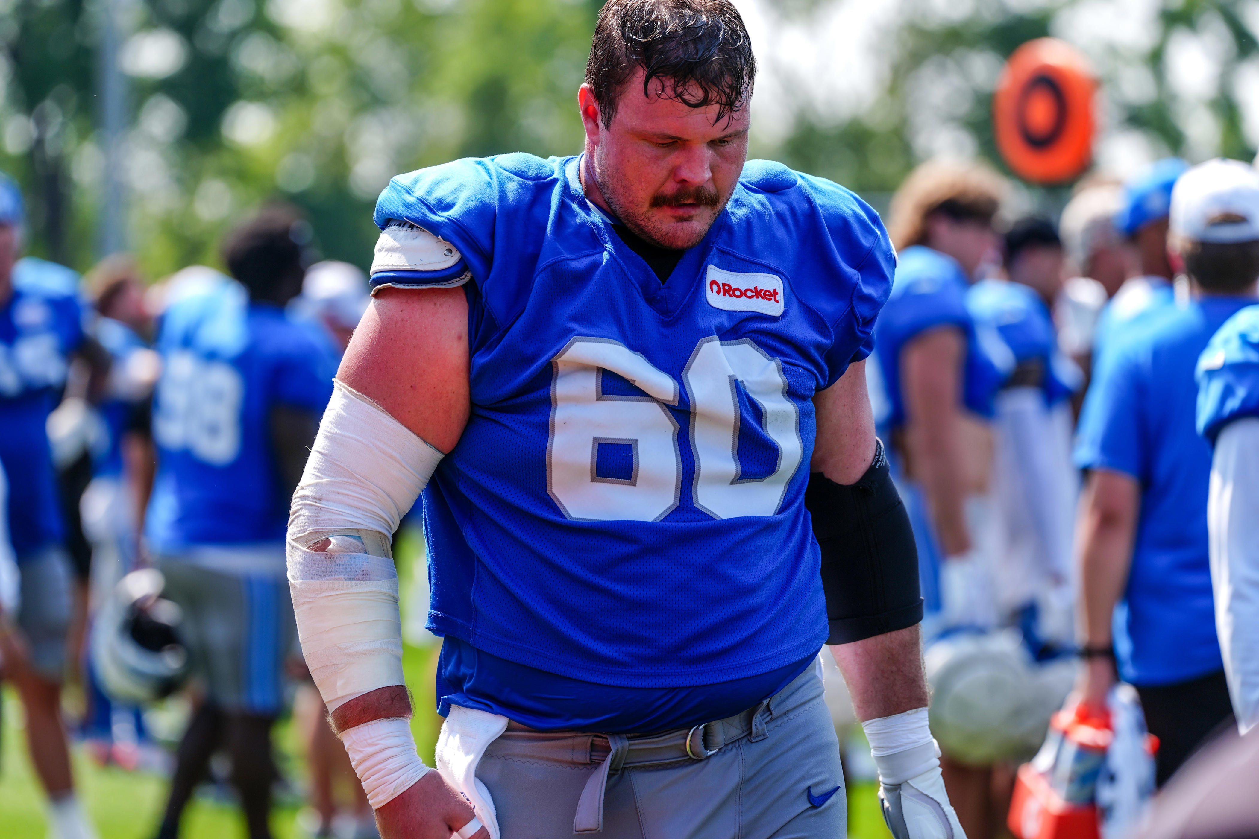 Lions, Steelers injury news: Graham Glasgow added to injury report<br>