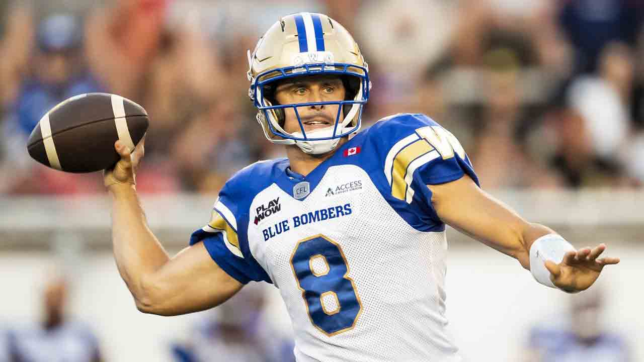 Brady Oliveira leads Blue Bombers to win over struggling Alouettes