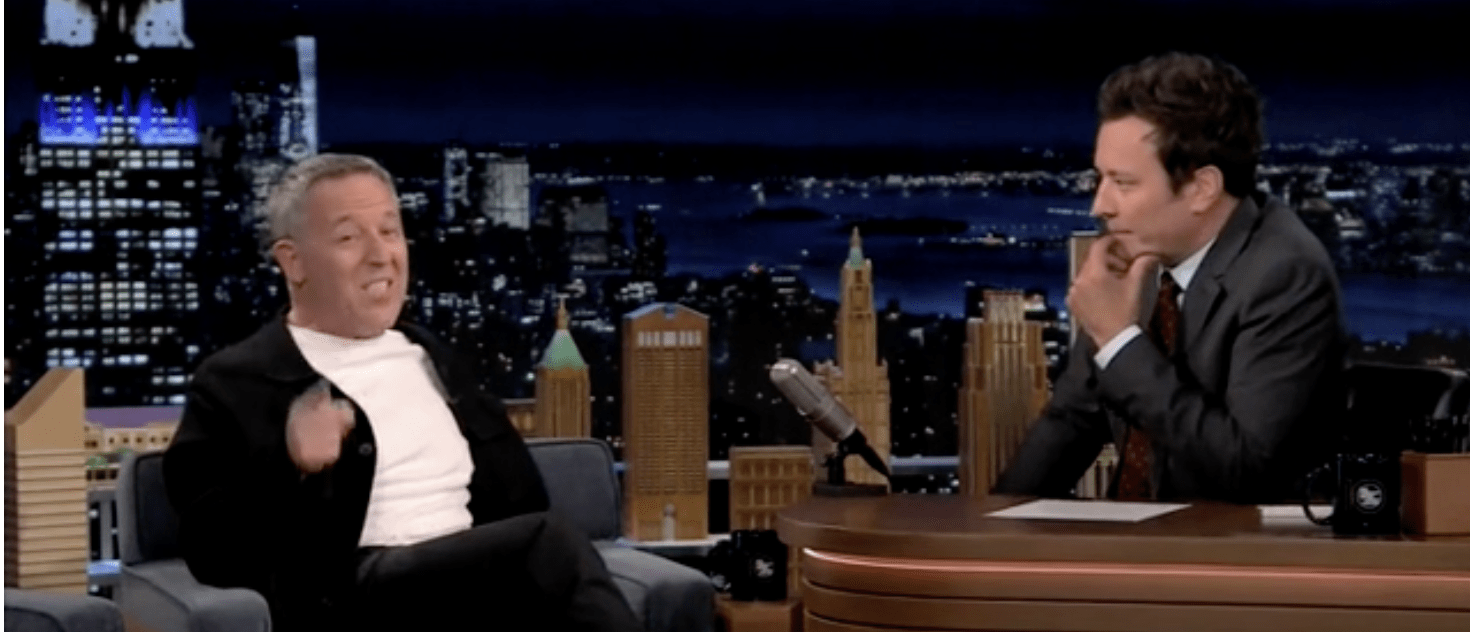 Greg Gutfeld Tells Story About Being 'Wasted' And 'Wrestling' Jimmy Fallon  In 'Tonight Show' Appearance