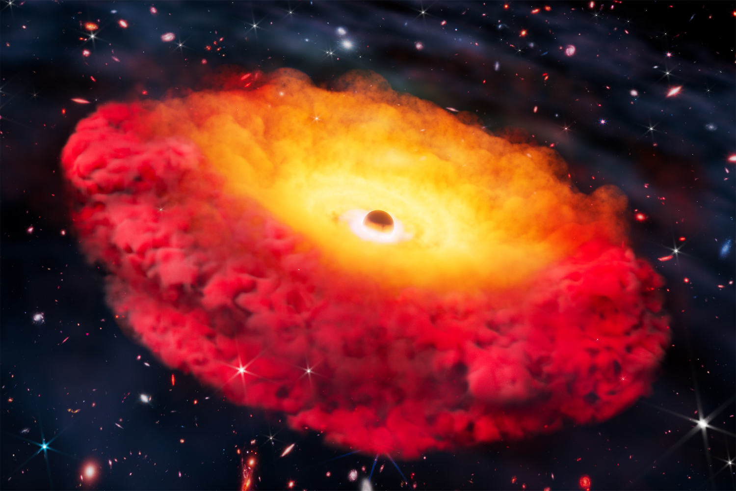 Scientists discovered a distant black hole 300 million times the size ...