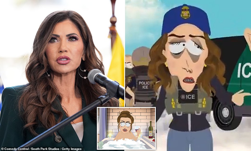 Kristi Noem slams South Park for mocking her looks