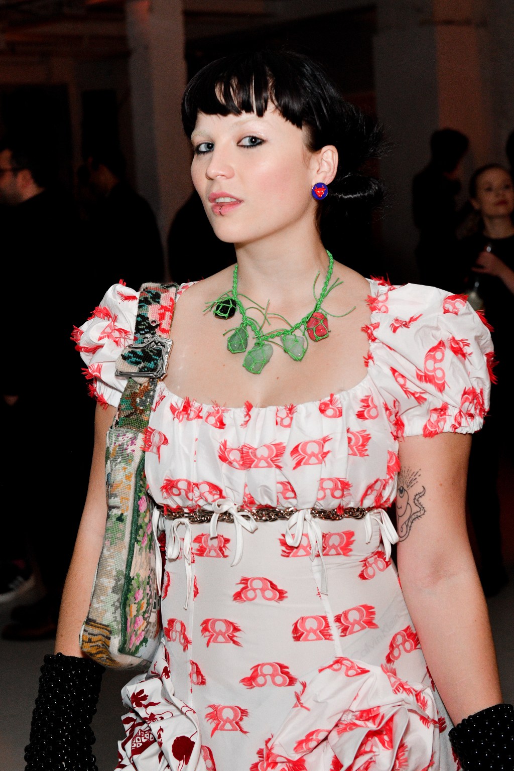 Björk's daughter Ísadóra Bjarkardóttir Barney walks the runway at  Copenhagen Fashion Week, image size:768x1152