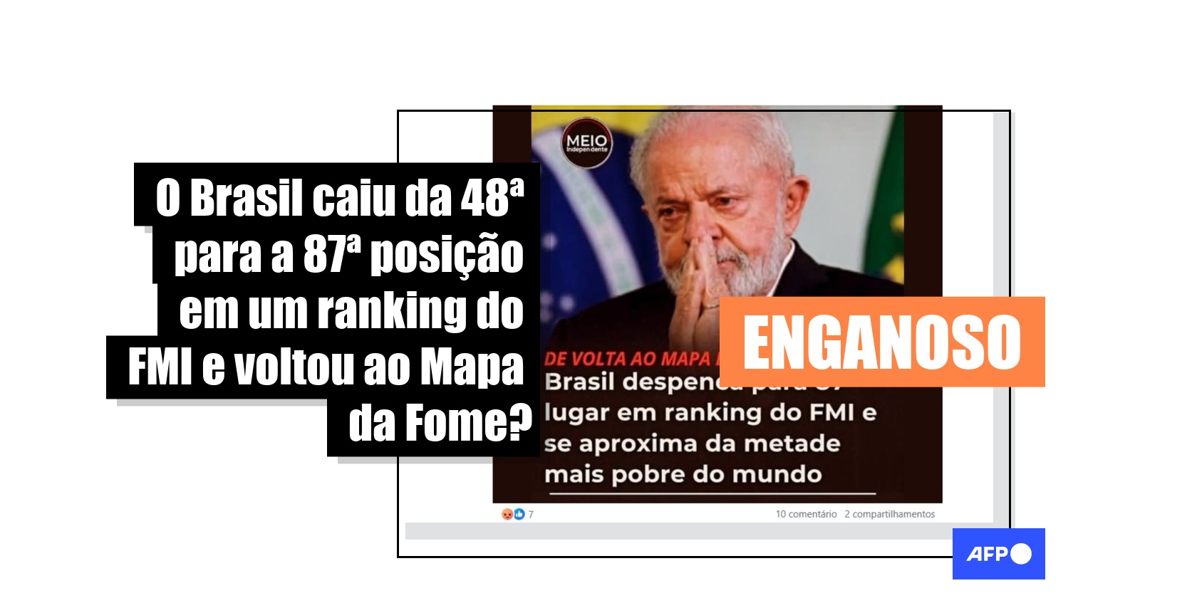 Brasil não está no Mapa da Fome em 2025 e queda no ranking do FMI ocorreu ao longo de 45 anos