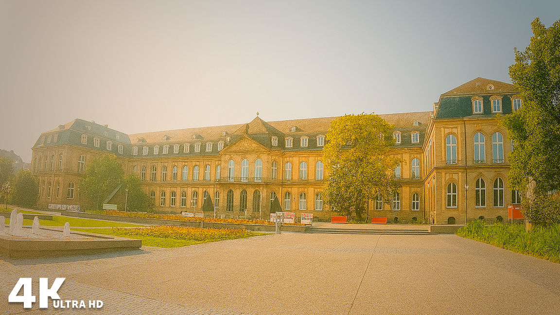 Sunday Morning Walking Tour in Stuttgart, Germany (4K)
