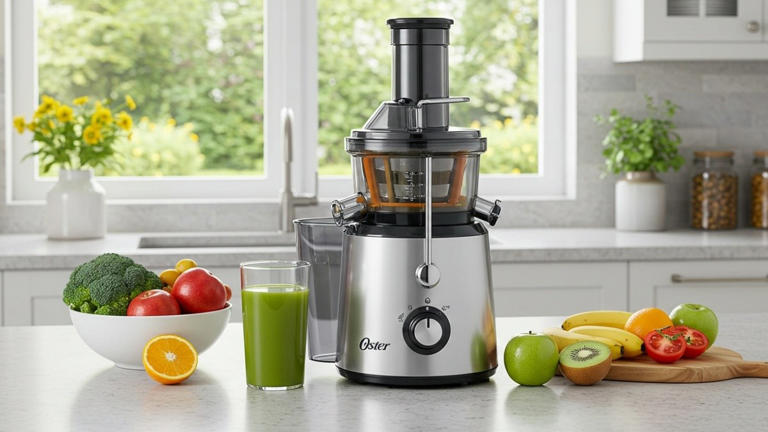 Extractor de jugos oster 3 en 1 con sistema de autolimpieza de remate
