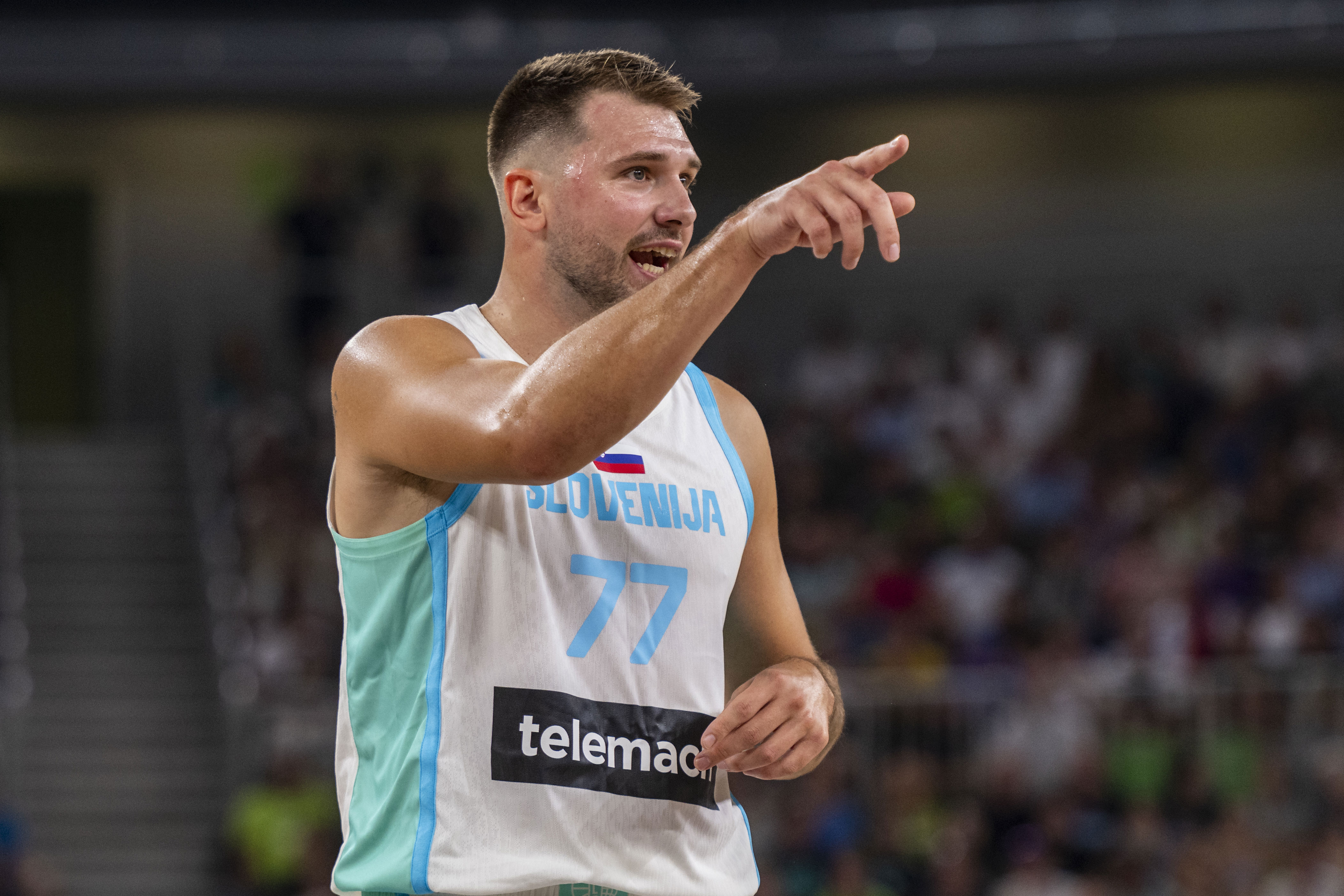 Luka Dončić scores 19 points in Slovenia's loss against Germany