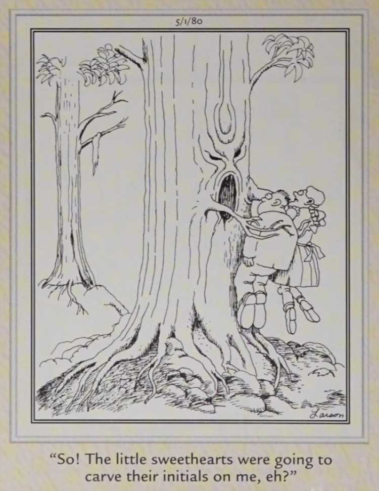 A tree picks up children