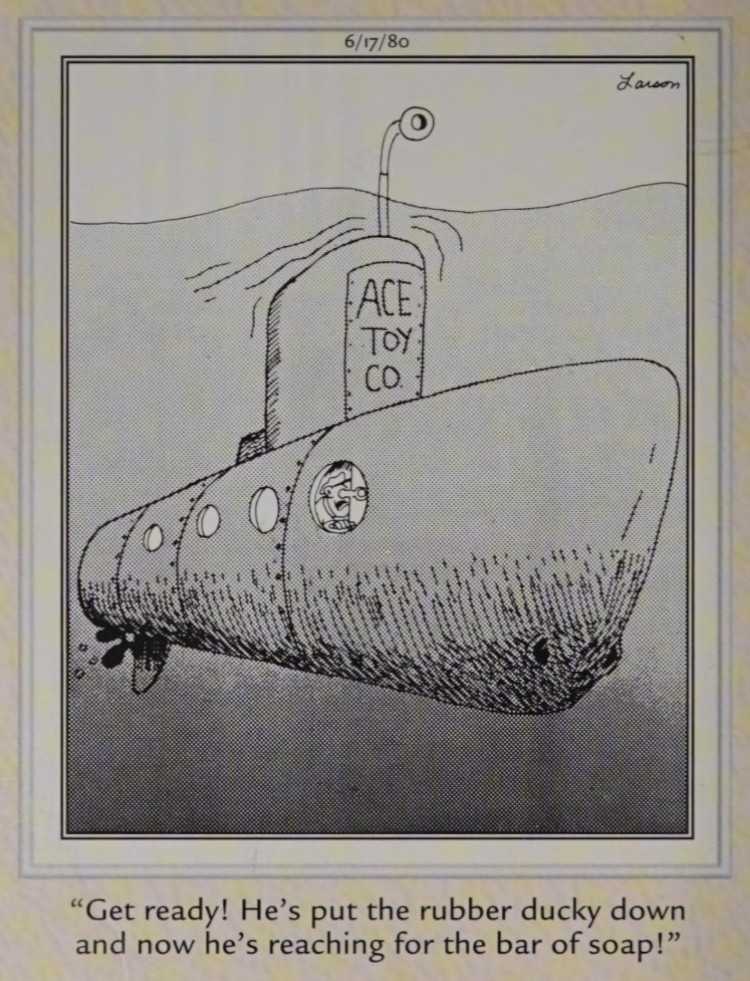 A talking toy submarine
