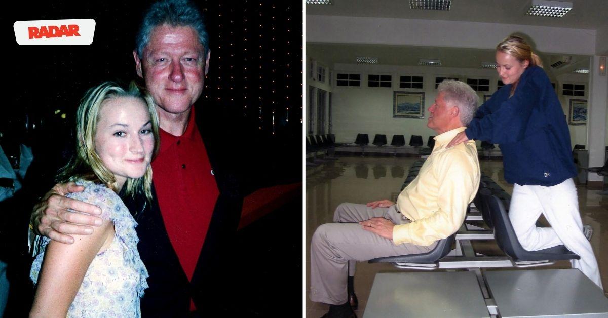 Bill Clinton gets massage from Epstein victim: Photos