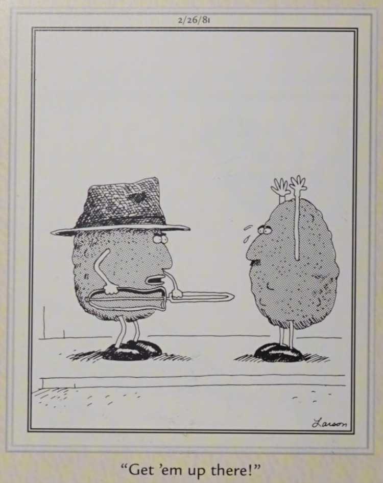 A potato robs another