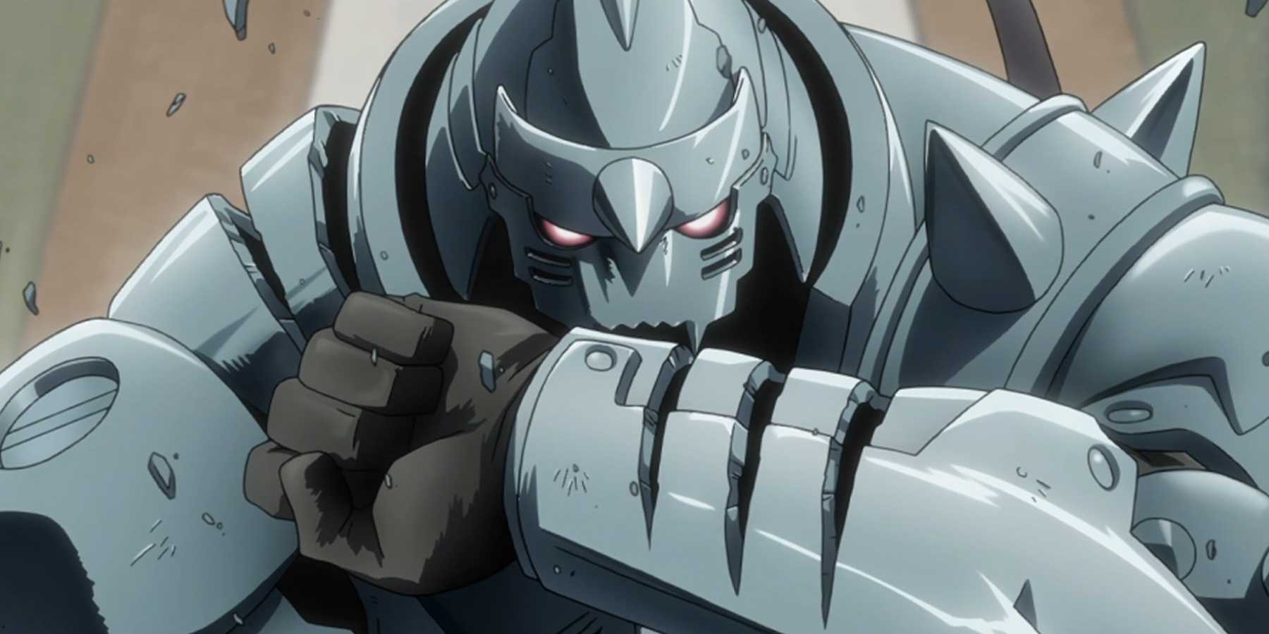 Alphonse Elric has damaged armor.
