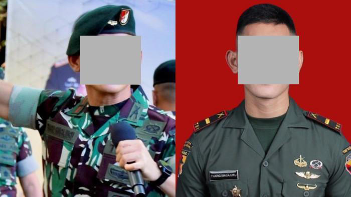 TNI ANIAYA TNI - Kolase foto Letda Inf Thariq Singajuru dan korban Prada Chepril Saputra Namo. Letda Thariq adalah perwira TNI yang diduga aniaya juniornya Prada Lucky Namo (23) hingga tewas di Kabupaten Nagekeo, Nusa Tenggara Timur (NTT). (Kolase Tribun Manado/POS-KUPANG.COM)
