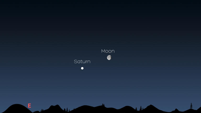 See Saturn and the moon in a stunning close encounter tonight