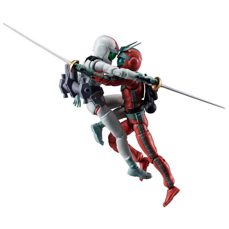 ガンダム フィギュア ア・バオア・クー ガンダム：アムロとシャアのフィギュア ア・バオア・クーの決戦再現