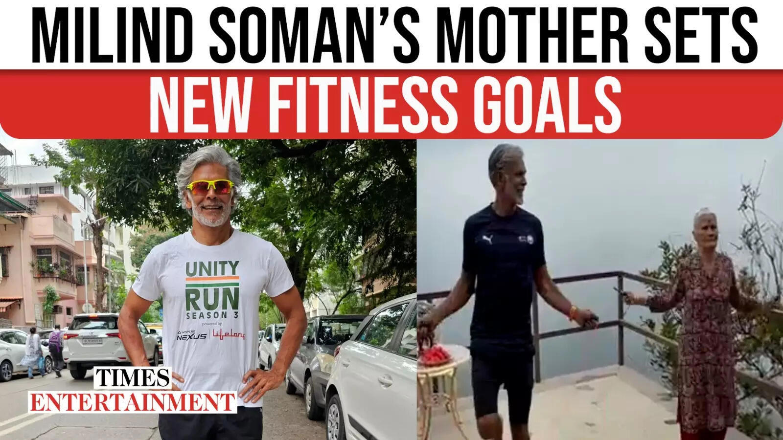 Milind Soman s 86 year old mother steals the show with daily skipping Milind Soman s 86 year old mother steals the show with daily skipping