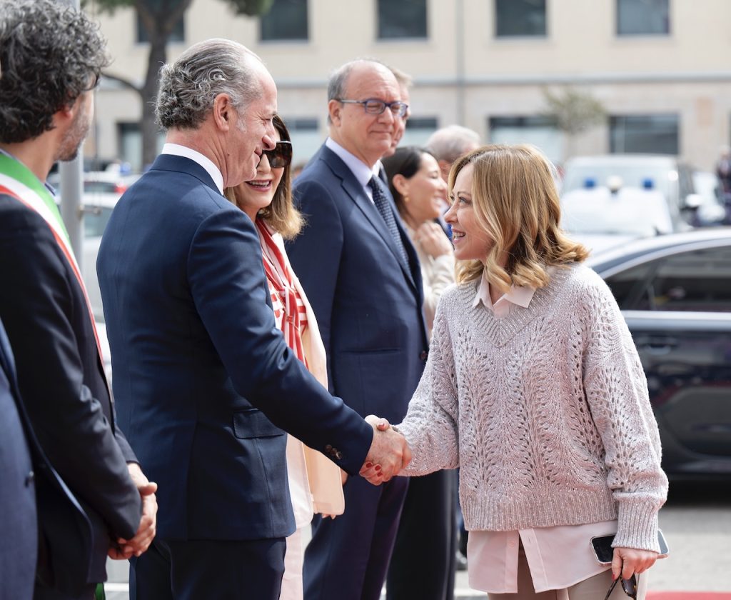 Luca Zaia con Giorgia Meloni (foto Imagoeconomica).