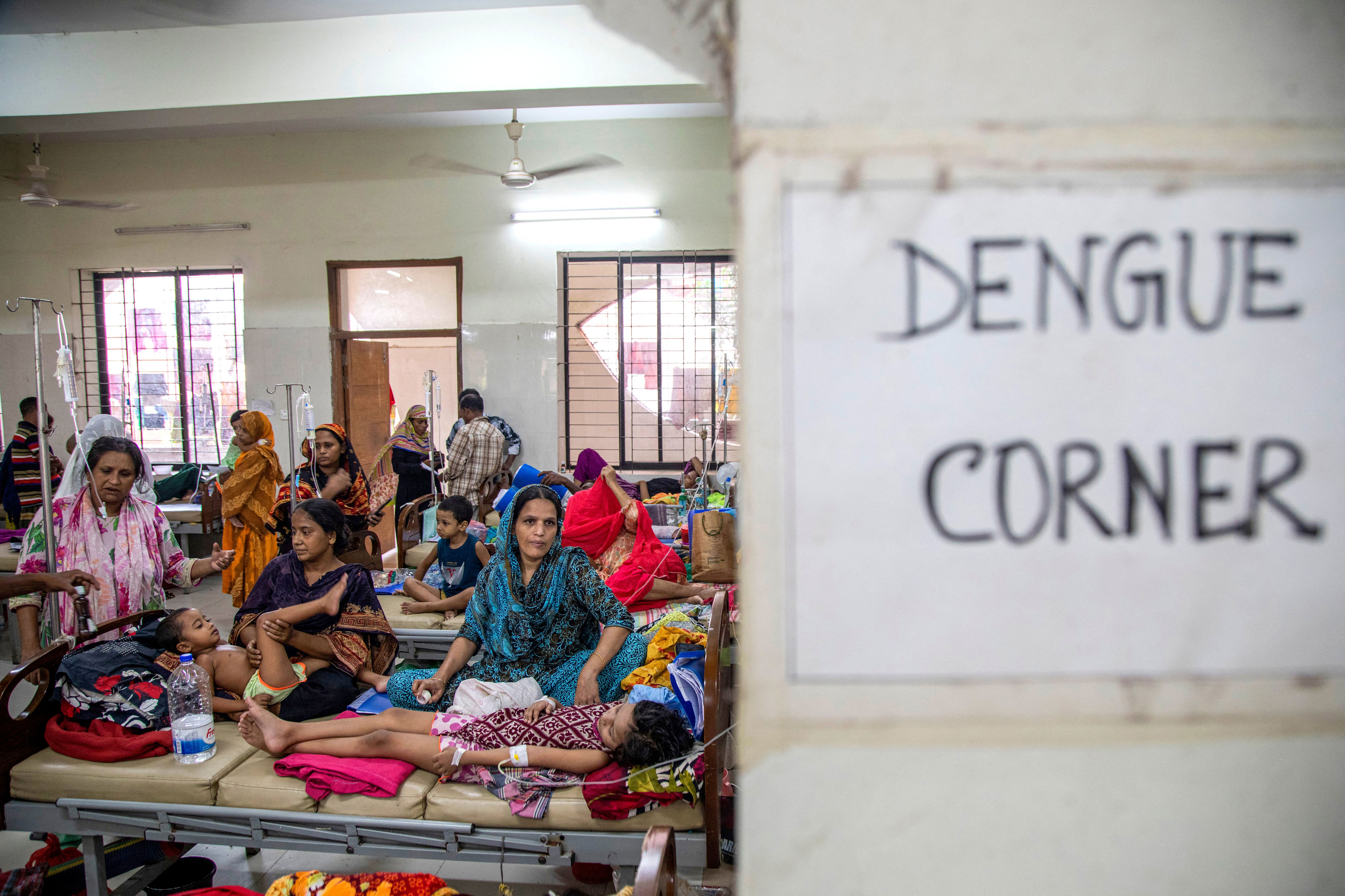 File. General view of a dengue ward at the Shaheed Suhrawardy Medical College and Hospital in Dhaka on 4 November 2024 (AFP via Getty)