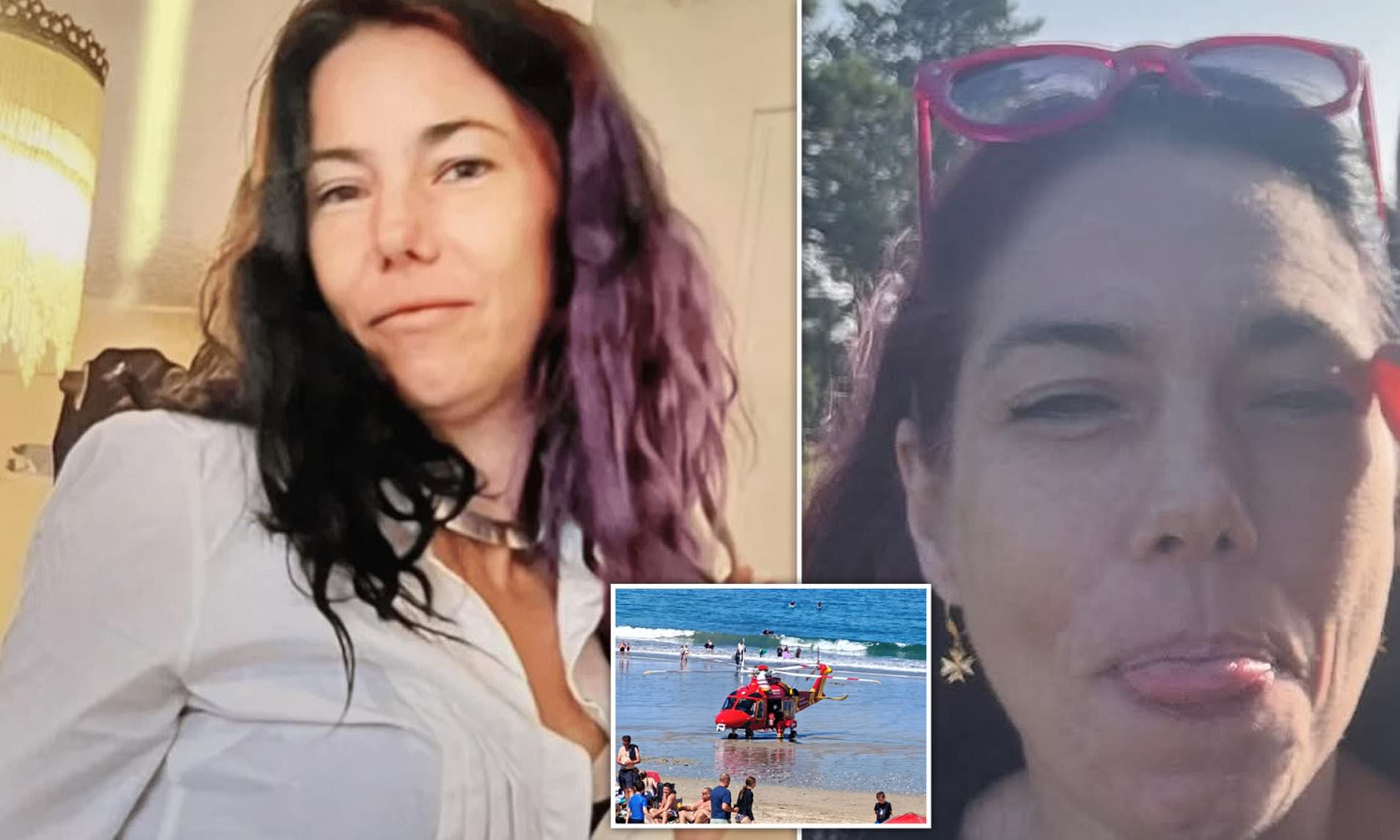 Missing mother found dead after being pulled out of the sea at Cornish