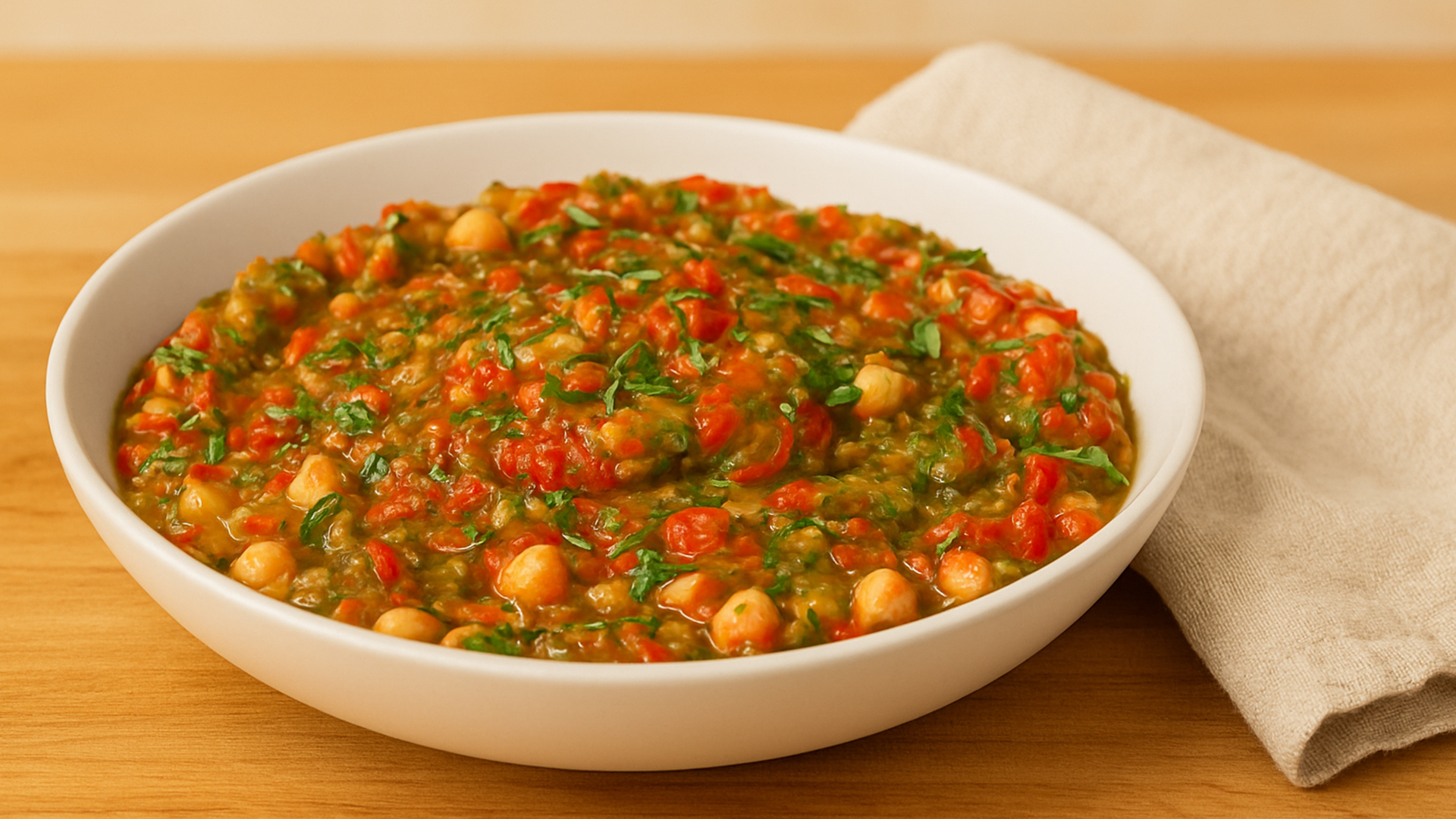 How to Make Vegan Roasted Eggplant & Chickpea Salad