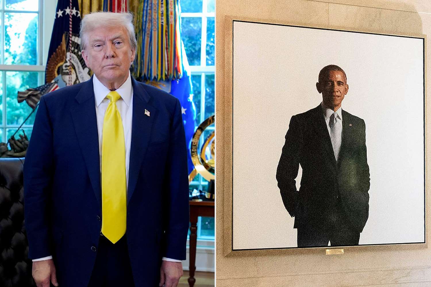 Donald Trump Moves Barack Obama's White House Portrait to Hidden
