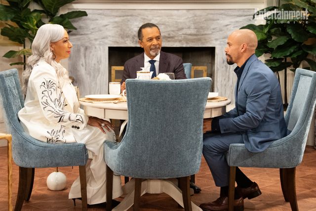 Quantrell Colbert/CBS ©2025 CBS Broadcasting, Inc. All Rights Reserved. Bryton James' Devon Winters with Tamara Tunie's Anita Dupree and Clifton Davis' Vernon Dupree on 'Beyond the Gates'